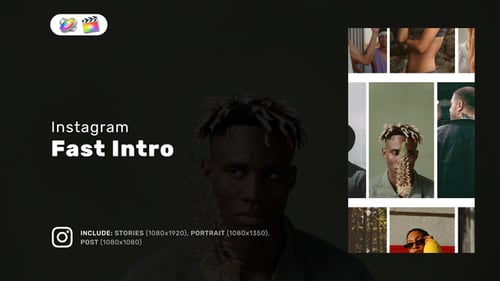 Download Fast Intro Vertical Reel for FCPX Apple Motion Template
