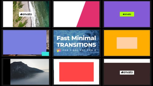 Download Fast Minimal Transitions | FCPX Apple Motion Template