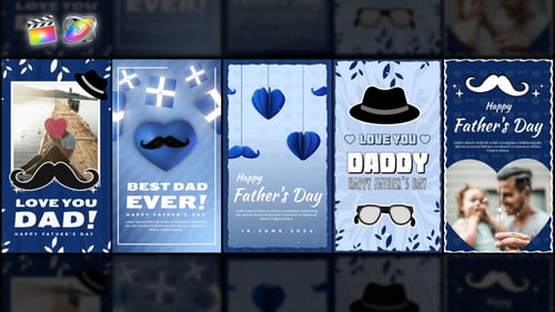 Download Fathers Day Stories Pack Apple Motion Template