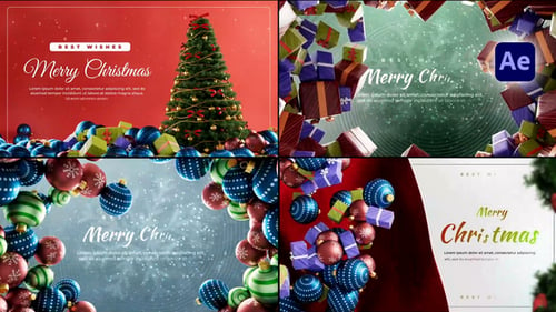 Download Festive Christmas Greetings Pack After Effect Template