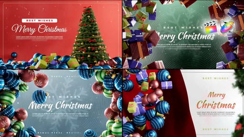 Download Festive Christmas Greetings Pack Apple Motion Template