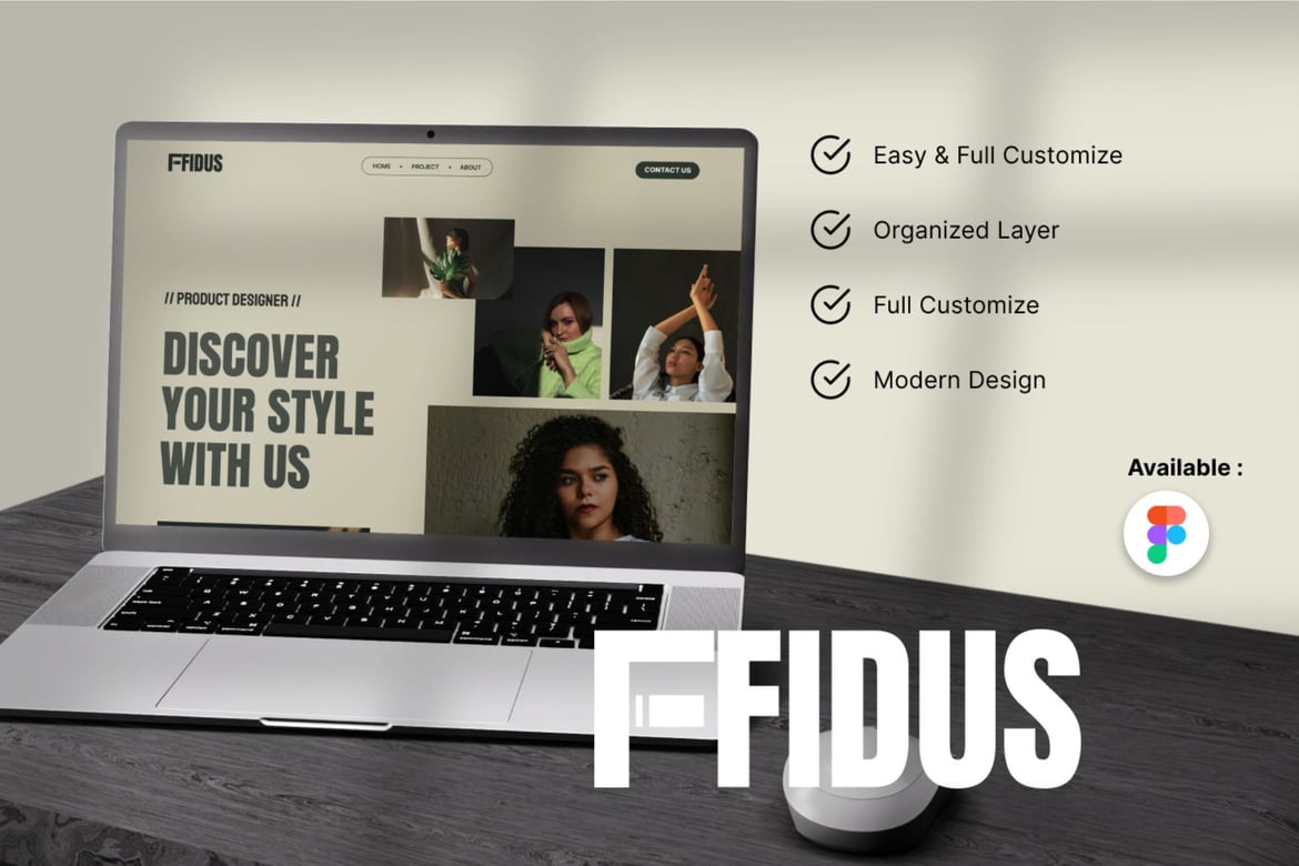 Download Fidus - Photography Landing Page Figma Design