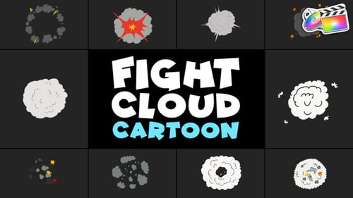 Download Fight Cloud Cartoon | FCPX Apple Motion Template