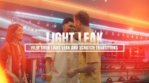 Download Film Burn Light Leak And Scratch Transitions After Effect Template