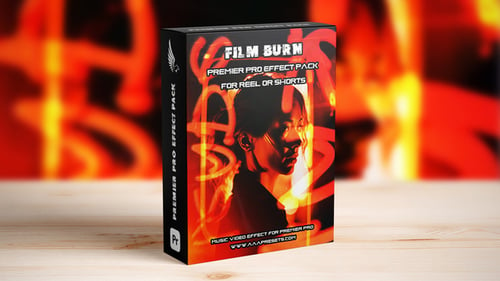 Download Film Burn Transition Pack For Reel or Shorts Vertical Videos Premiere Pro Template