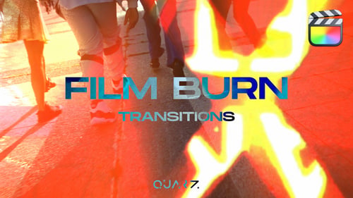 Download Film Burn Transitions for Final Cut Pro X Apple Motion Template