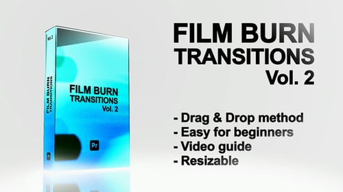 Download Film Burn Transitions & FX Pack for Premiere Pro. Vol. 2 Premiere Pro Template