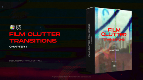 Download Film Clutter Transitions Vol. 02 for Final Cut Pro X Apple Motion Template