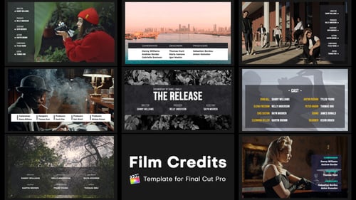 Download Film Credits for FCPX Apple Motion Template