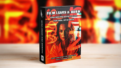 Download Film Leaks and Burn Transitions For Reels, Shorts, and TikTok Premiere Pro Template