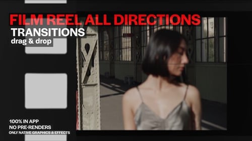 Download Film Reel Transitions: Classic Film Strip 3D Movement with Authentic Feel Premiere Pro Template