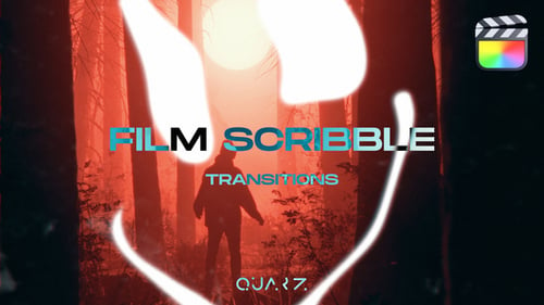 Download Film Scribble Transitions for Final Cut Pro X Apple Motion Template