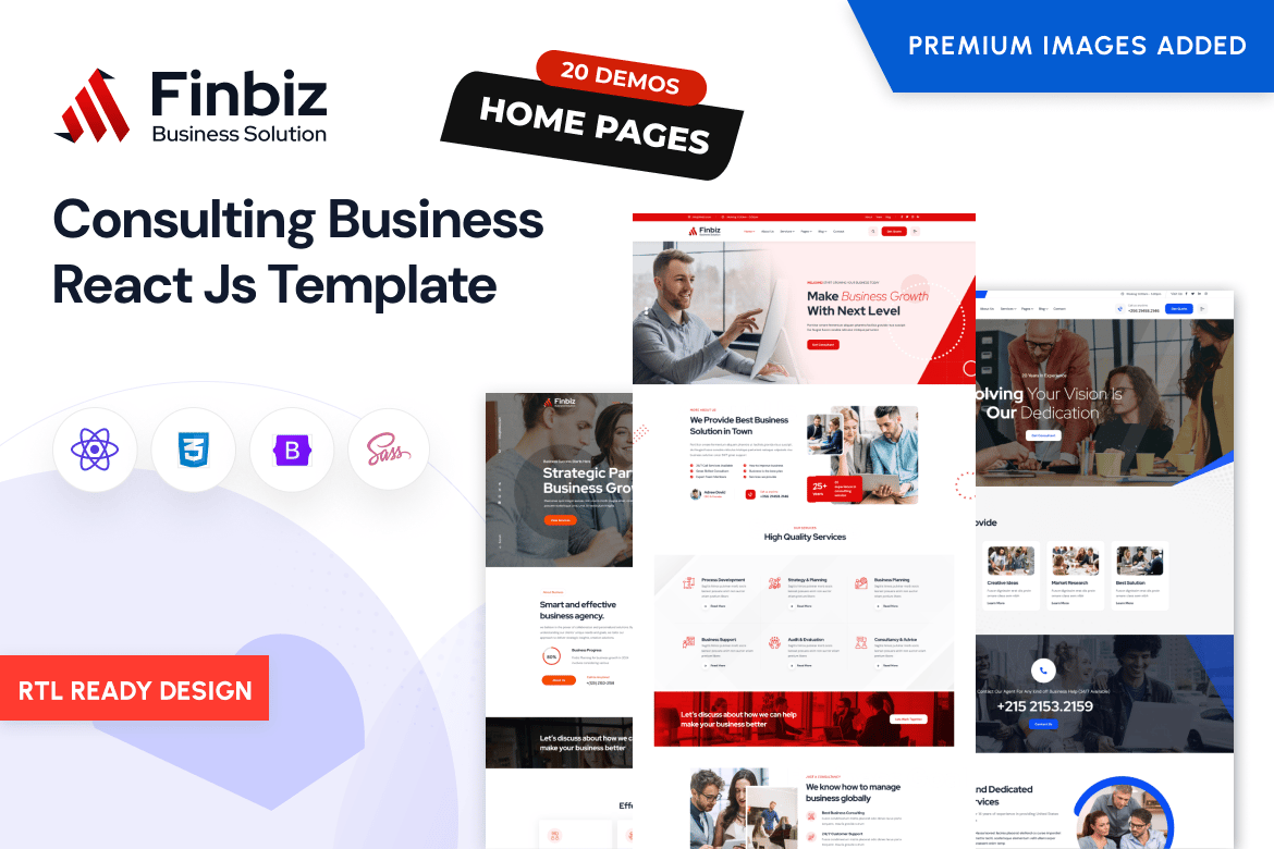 Download Finbiz - Consulting Business React Js Template