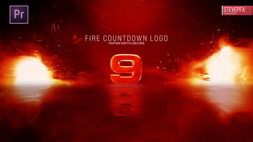 Download Fire Countdown Logo Premiere Pro Template