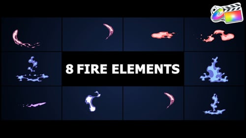 Download Fire Elements for FCPX Apple Motion Template