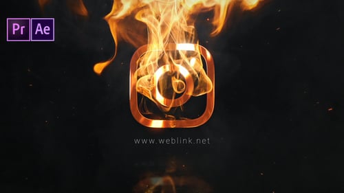 Download Fire Explosion Logo Reveal Premiere Pro Template