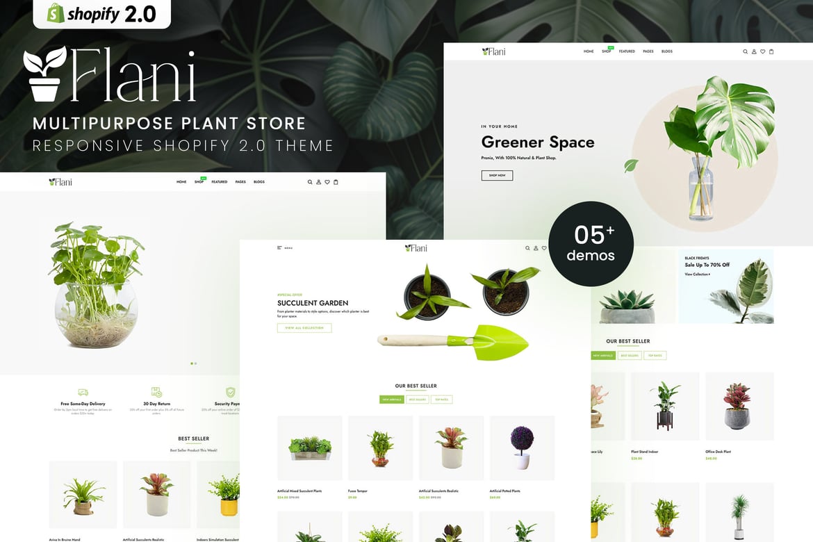 Download Flani - MultiPurpose Plant Store Shopify 2.0 Theme