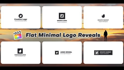 Download Flat Minimal Logo Reveals | FCPX Apple Motion Template