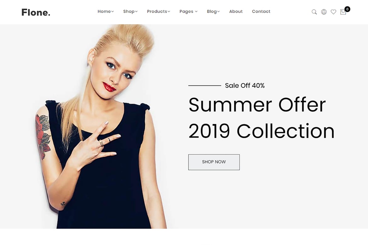 Download Flone - Minimal Shopify Theme