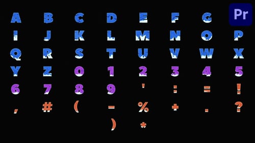 Download Fluid Alphabet for Premiere Pro Premiere Pro Template