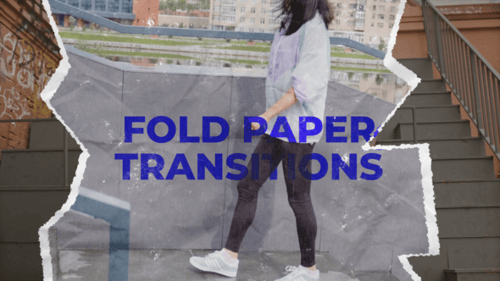 Download Fold Paper Transitions After Effect Template