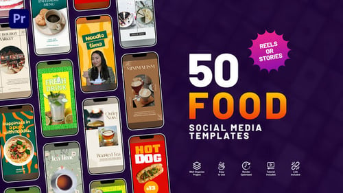 Download Food Box Instagram Reels Premiere Pro Template