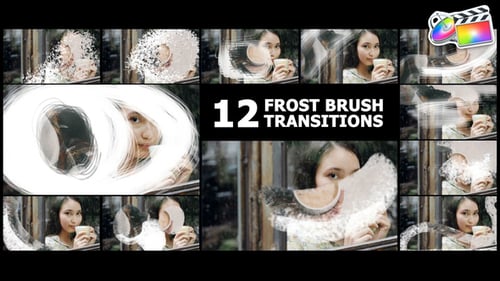 Download Frost Brush Painting Transitions | FCPX Apple Motion Template