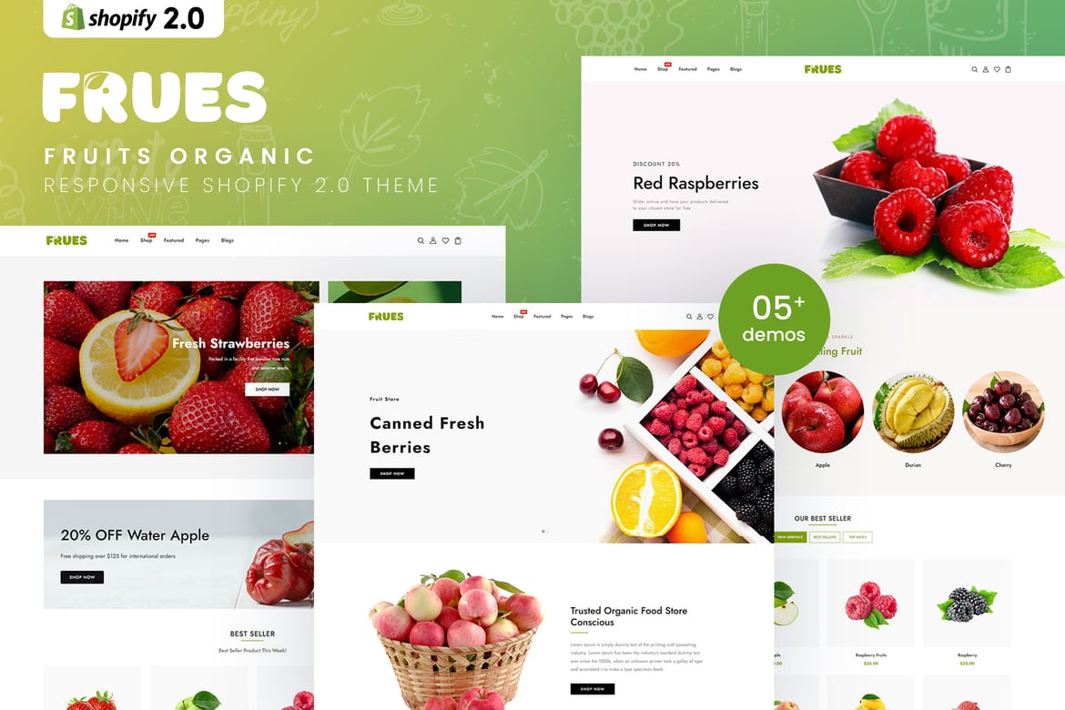 Download Frues - Fruits Organic Shopify 2.0 Theme