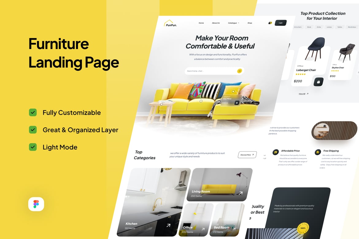 Download Furniture Landing Page - PunPun