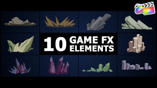 Download Game FX Elements | FCPX Apple Motion Template