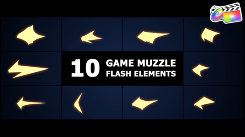 Download Game Muzzle Flash Elements | FCPX Apple Motion Template