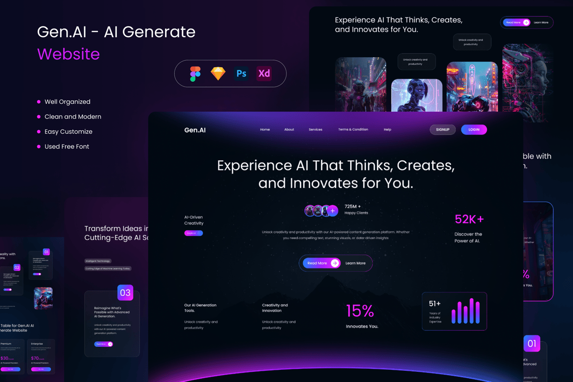 Download Gen.AI - AI Generate Website Figma Design