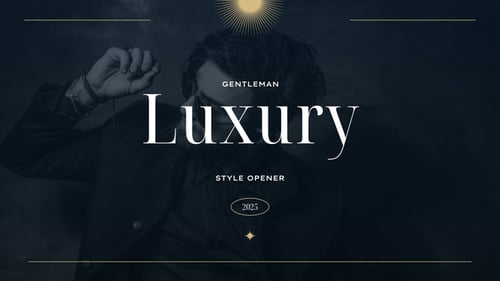 Download Gentleman Style Opener | Final Cut Pro Apple Motion Template