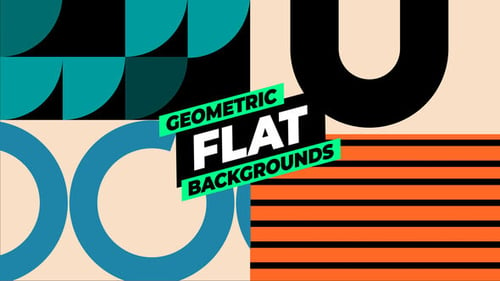 Download Geometric Flat Backgrounds After Effect Template