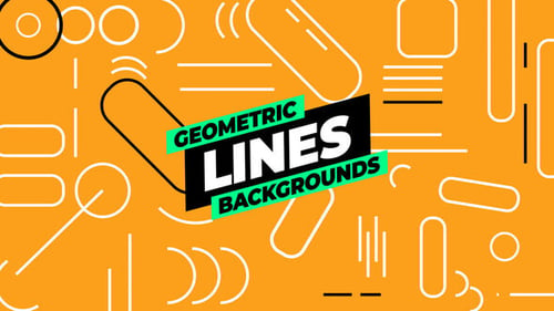 Download Geometric Lines Backgrounds After Effect Template