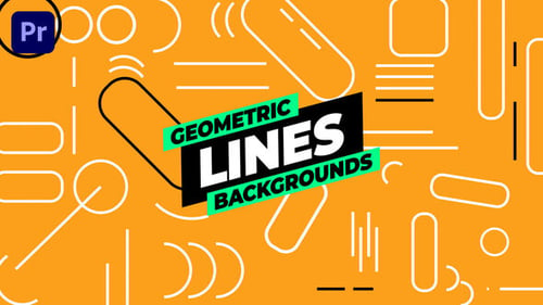 Download Geometric Lines Backgrounds Premiere Pro Template