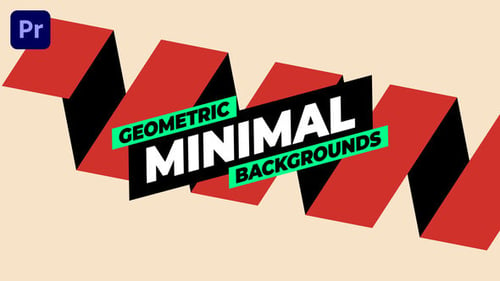 Download Geometric Minimal Backgrounds Premiere Pro Template