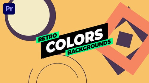 Download Geometric Retro Backgrounds Premiere Pro Template