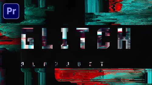 Download Glitch Alphabet Premiere Pro Template