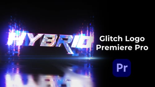 Download Glitch Noise Logo Reveal Premiere Pro Template