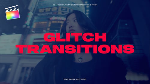 Download Glitch Transitions | FCPX Apple Motion Template