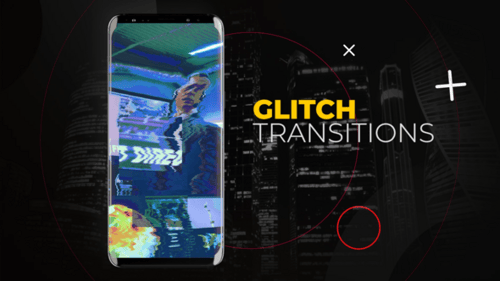 Download Glitch Vertical Transitions | After Effects After Effect Template