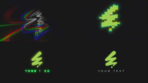 Download Glitch Zoom Logo Animation After Effect Template