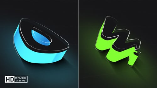 Download Glow 3D Logo Reveal After Effect Template