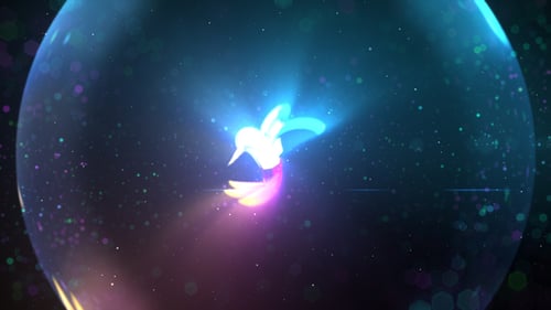 Download Glow Particles Logo Reveal After Effect Template