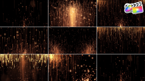 Download Gold Collection Backgrounds for FCPX Apple Motion Template