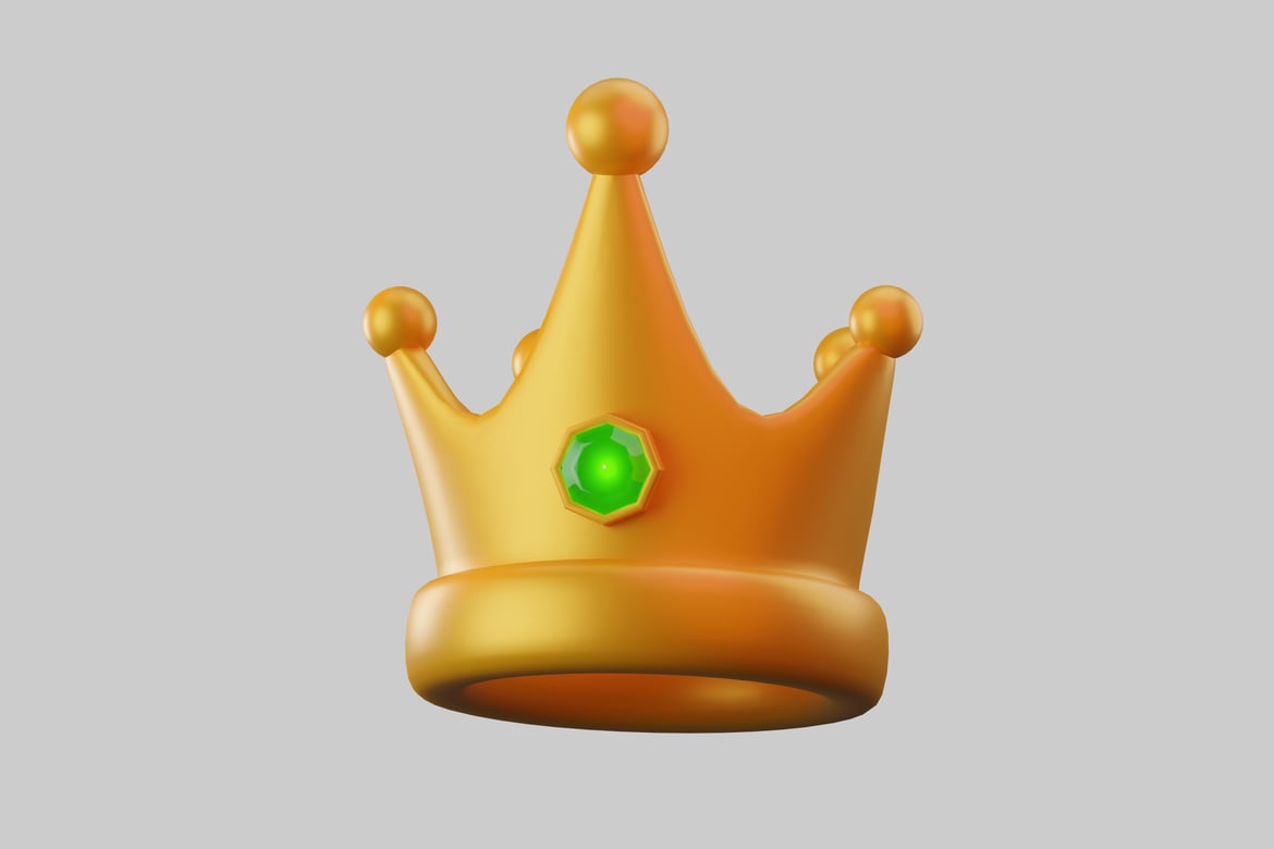 Download Gold Crown 3D Model