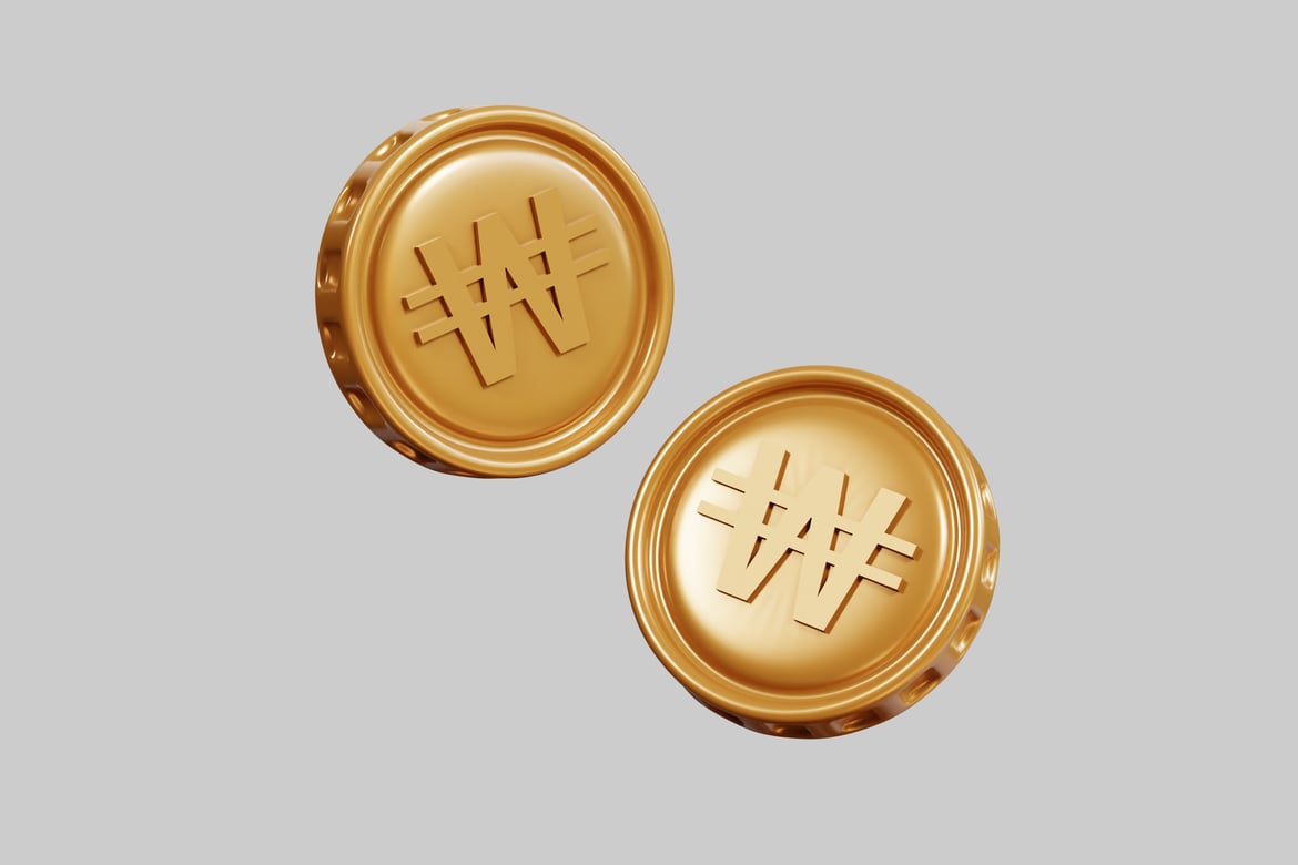 Download Golden Buttons with Engraved Hash Signs 3D Model