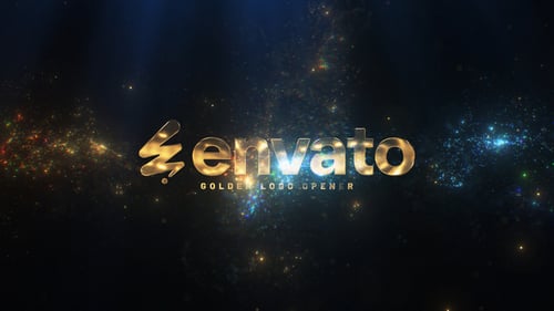 Download Golden Logo Reveal After Effects Template