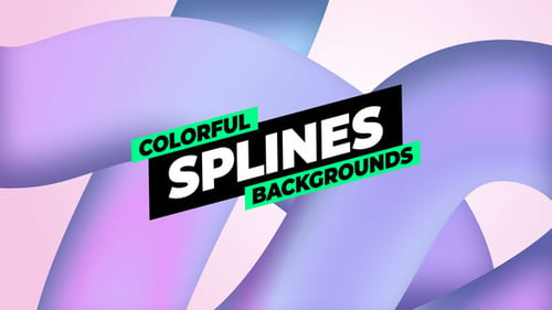 Download Gradient Splines Backgrounds After Effect Template